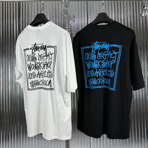 Stussy x OUR LEGACY 스*시 아워 프레임 반팔•