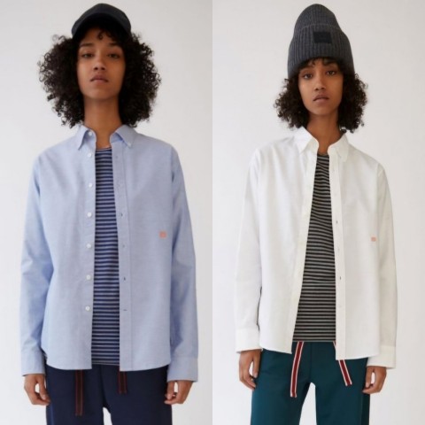 아*네 마이크로패치 옥스포드셔츠.m