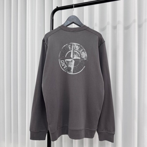 스*아일랜드 원형 프린트 스웻셔츠