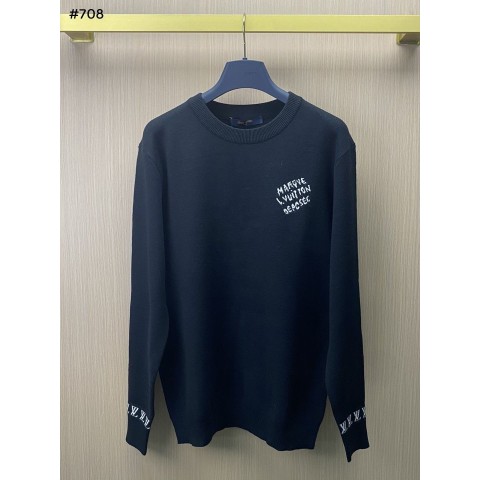 루* 시그니처 크루넥 니트.유