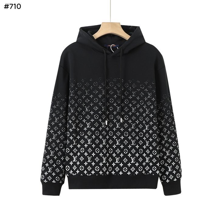 루*모노그램 그라디언트 후드.유