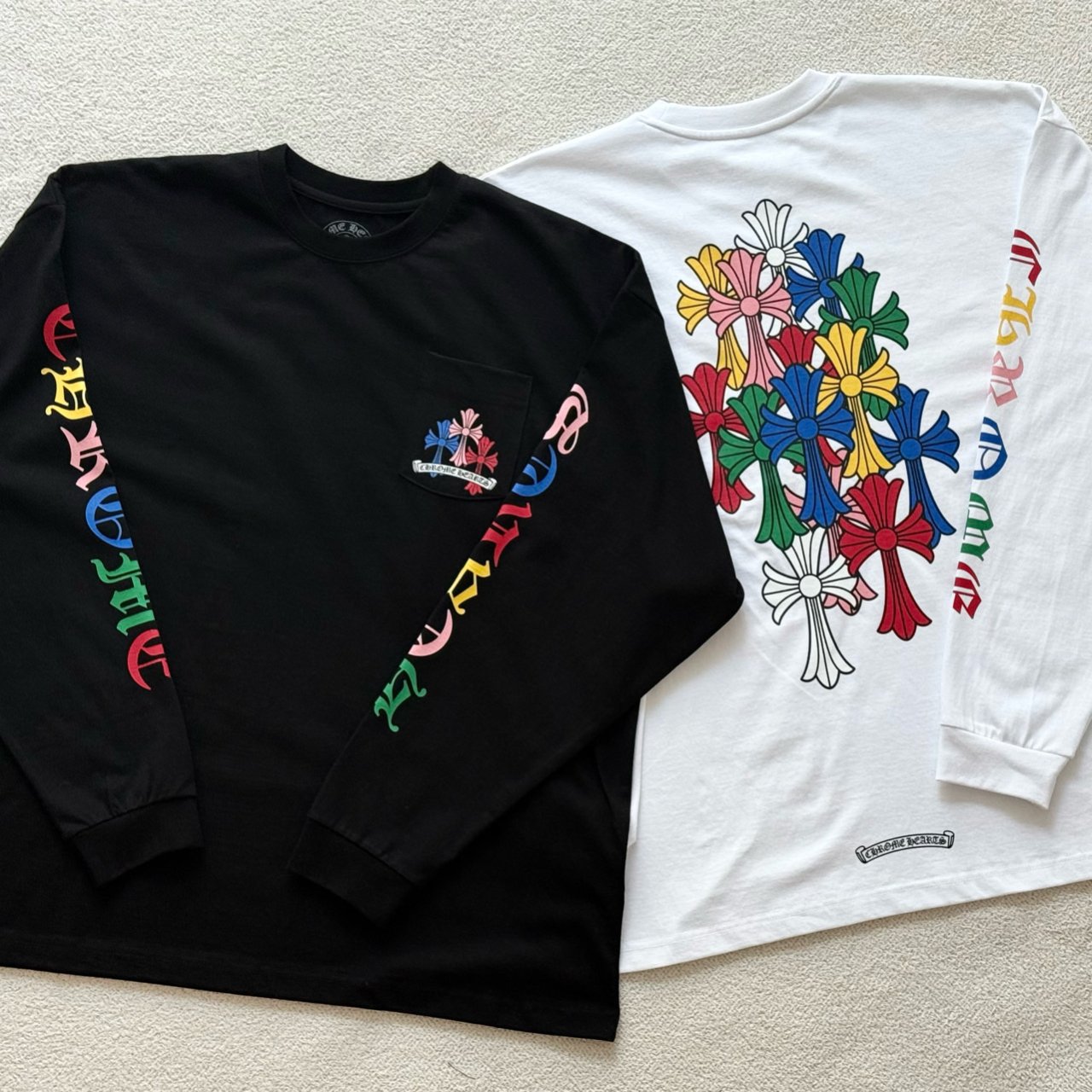 크* 멀티로고 세메터리 롱 슬리브.t