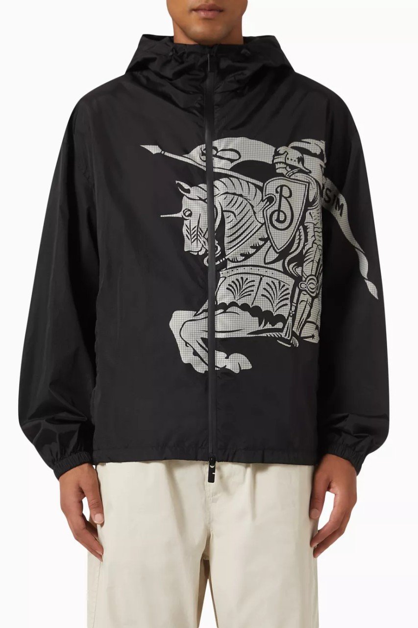 버*리 EKD 나일론 후드 자켓.유