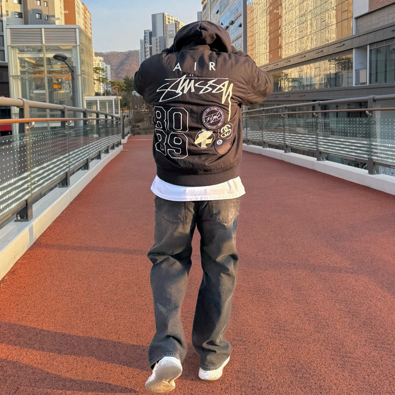 S X N 리버시블 양면 자켓.더