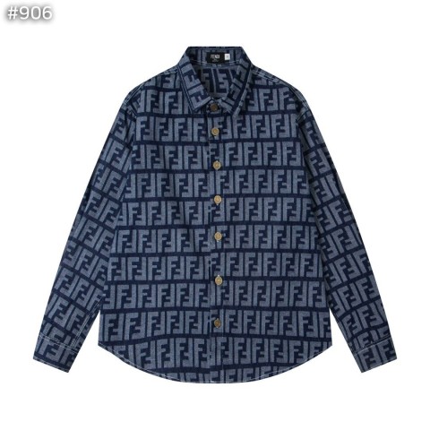 펜* 블루 FF 자카드 셔츠.유