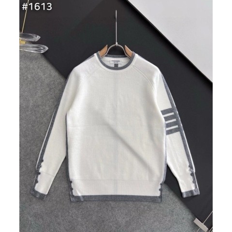 톰**운 4bar 라인 배색 라운드 니트.유