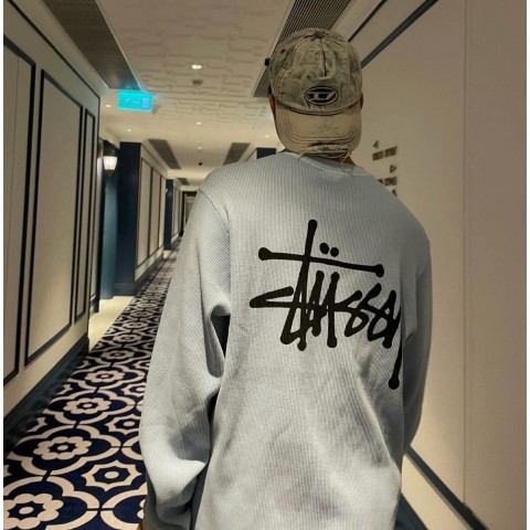 스투* 래글런 와플 써멀 (오프화이트)롱슬리브.i