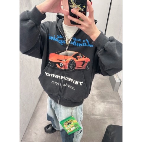 발**** x 람**기니 25 오토모빌리 후드집업.i