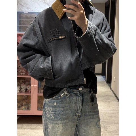 미*미* 25 로고 패치 아플리케 패딩 자켓.i