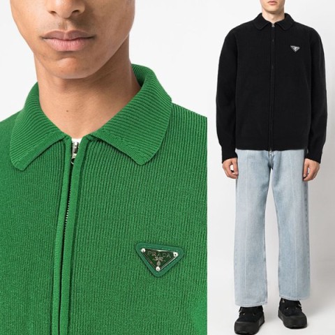 프** 카라 지퍼가디건.듀