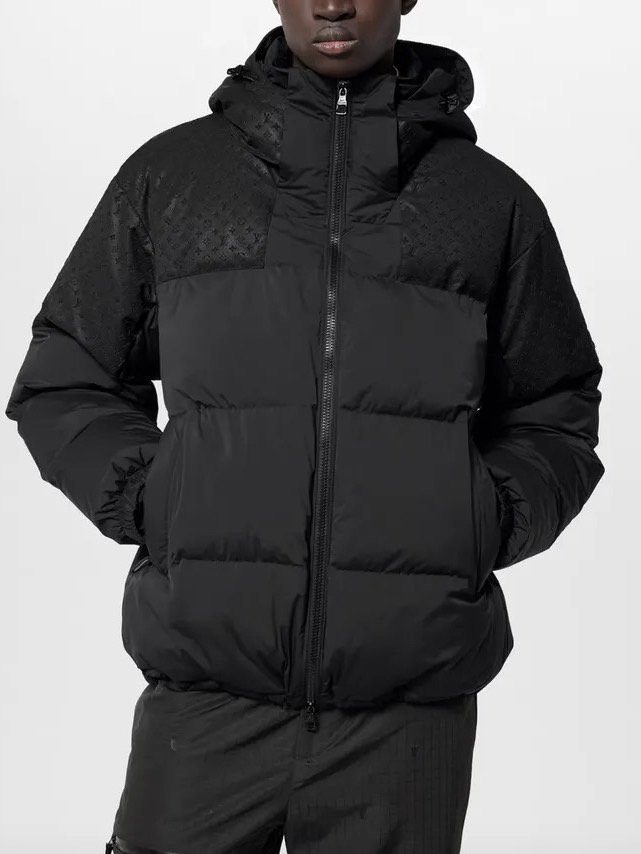 루* 플레이스드 모노그램 다운 패딩