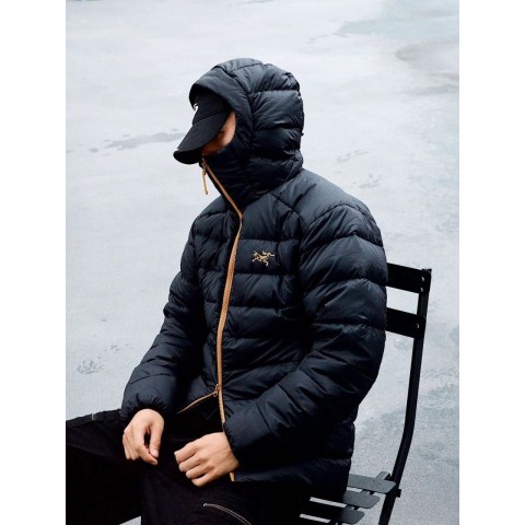 아**릭* THORIUM(토륨) 후디 경량 패딩(블랙골드) .i