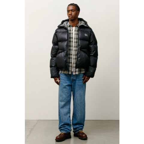 스*시 마이크로 립스탑 다운 파카 팬텀블랙.유