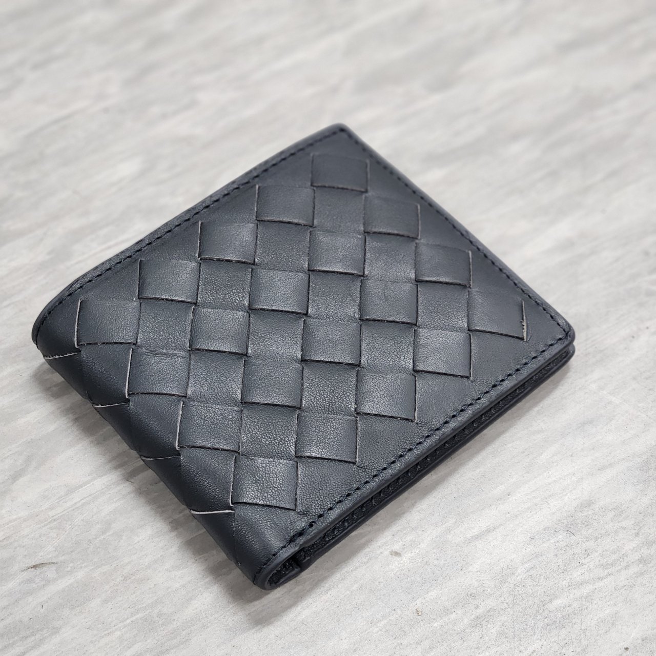 보** 인트레치아토 반지갑(다크네이비).ㅋ