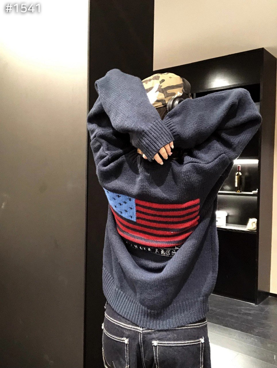 크* 아메리칸 플래그 니트 스웨터.유