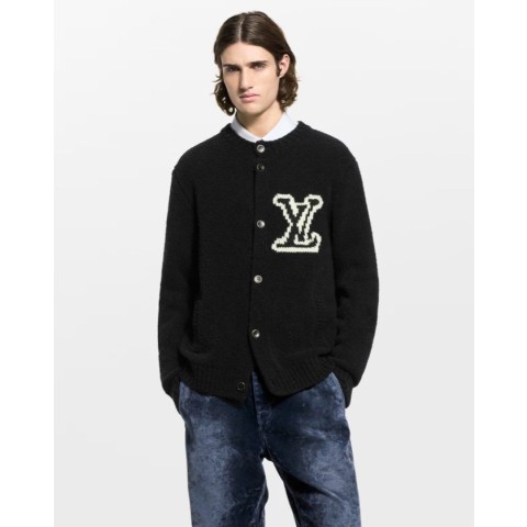 루*** 청키 인타르시아 시그니처 가디건.유