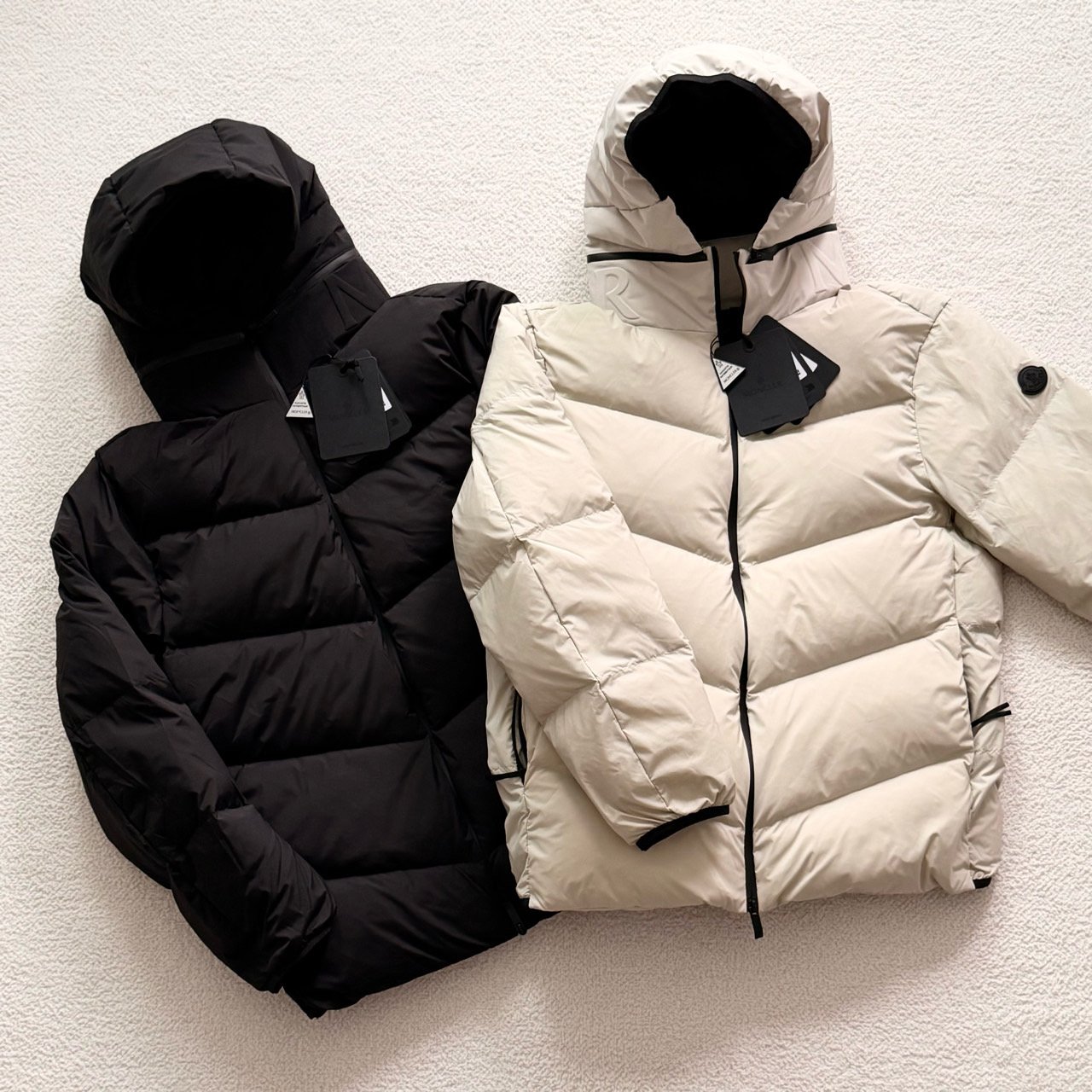 몽* 포레즈 후드 숏 다운 패딩 재킷.더