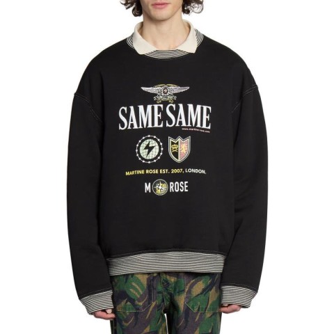 마*로즈 세임 폴로 크루넥 스웻셔츠