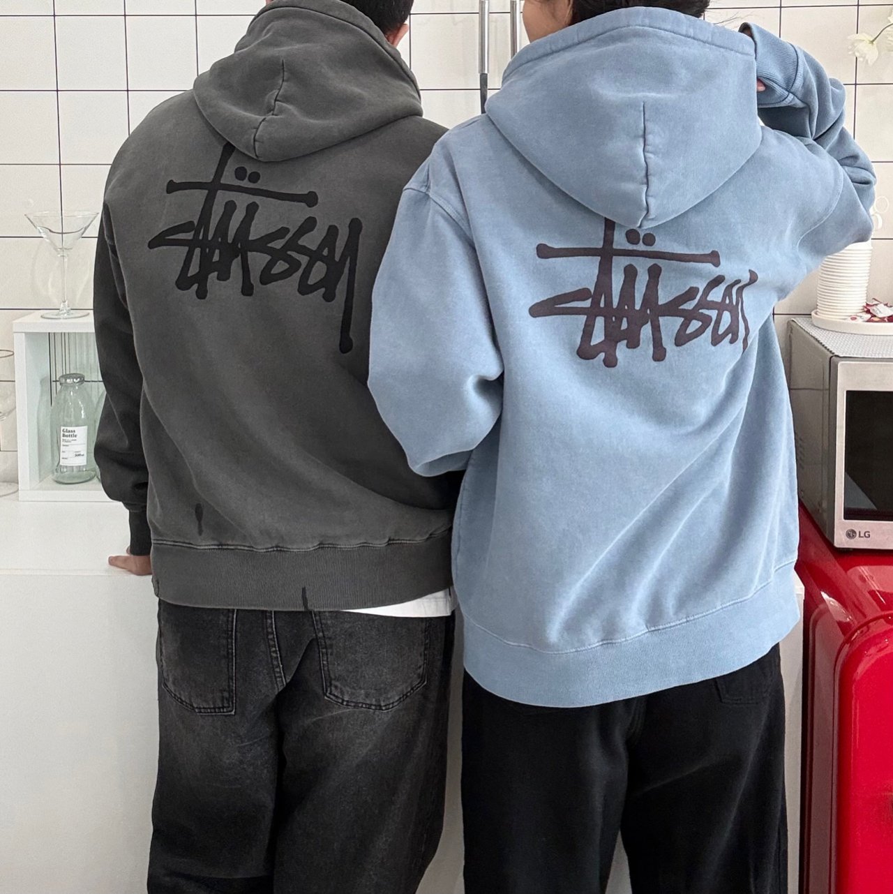 스*시 피그먼트 후드 집업.더