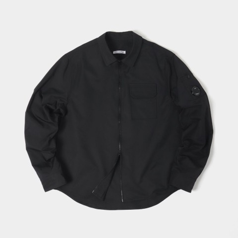 C* 개버딘 집업 오버셔츠.ㄹ