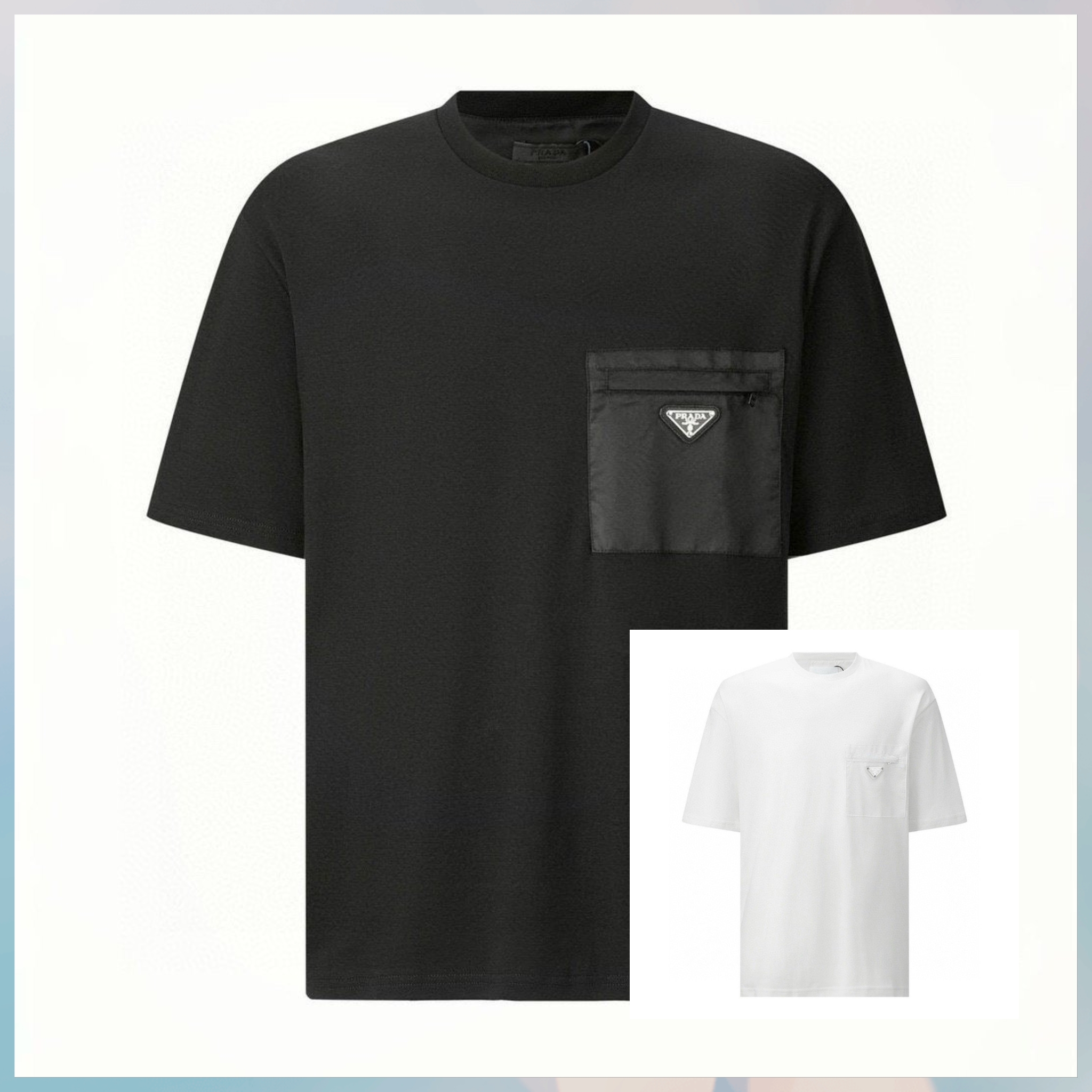 PD. 리나일론 패널드 로고 반팔.b