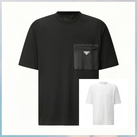 PD. 리나일론 패널드 로고 반팔.b