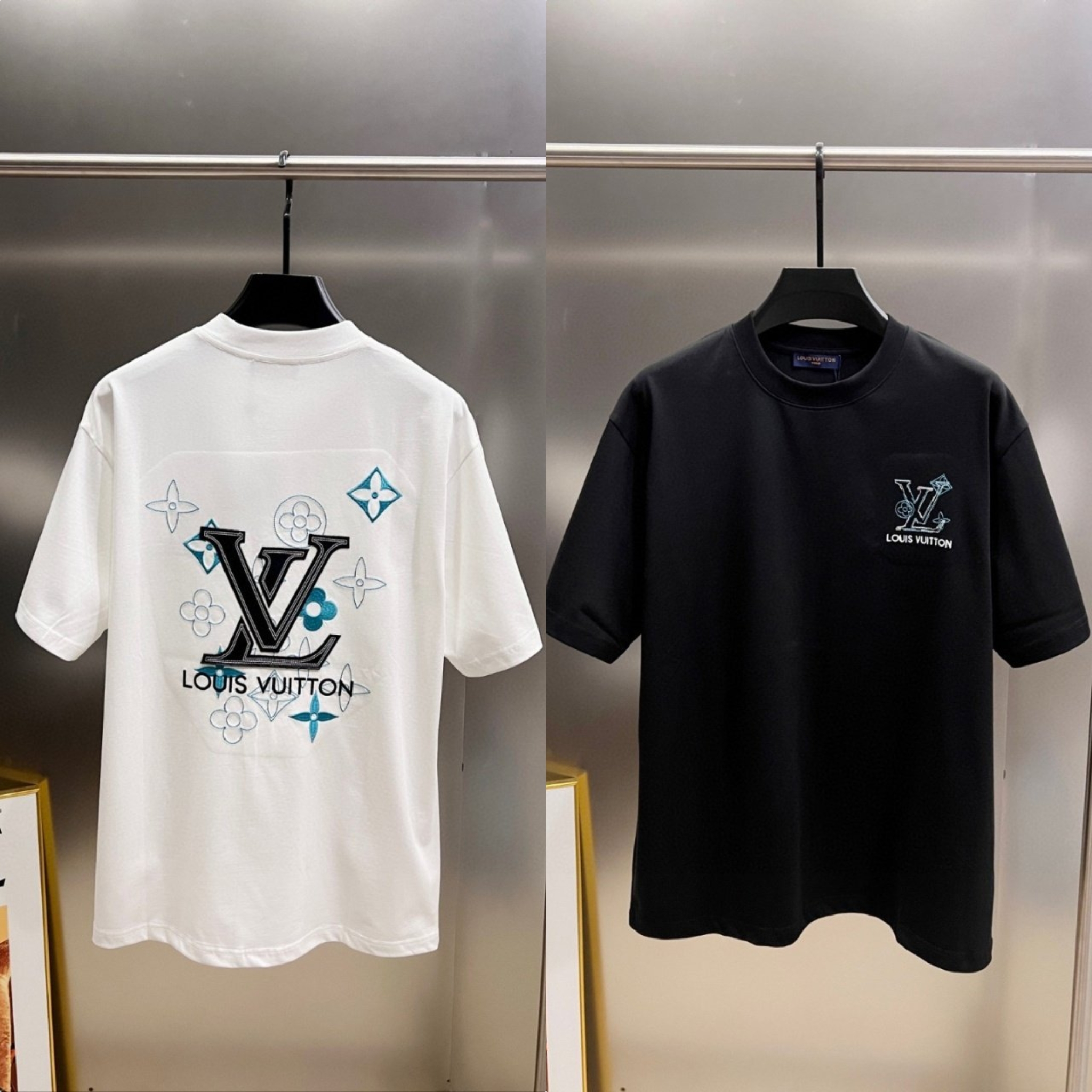 루* 시그니처 팽글자수 반팔.b