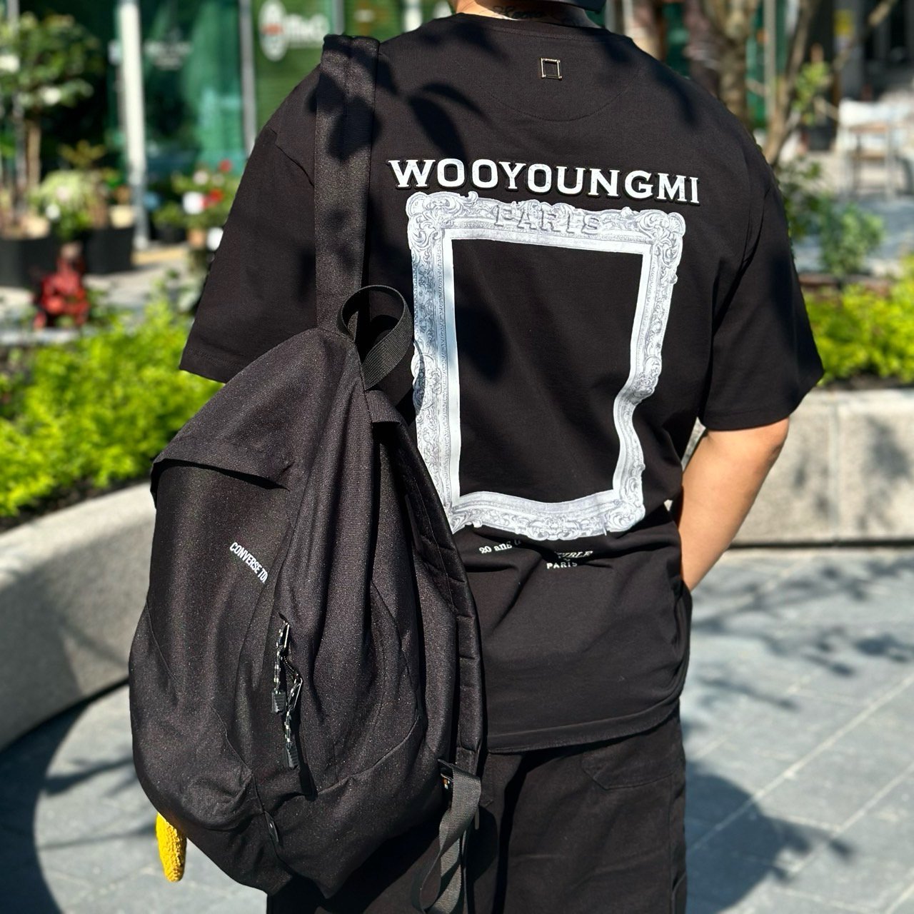 W프레임 백로고 반팔 .ㄷ