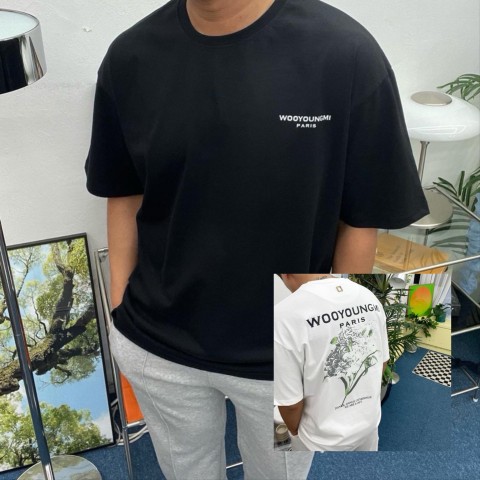W플라워 백로고 반팔 .ㄷ