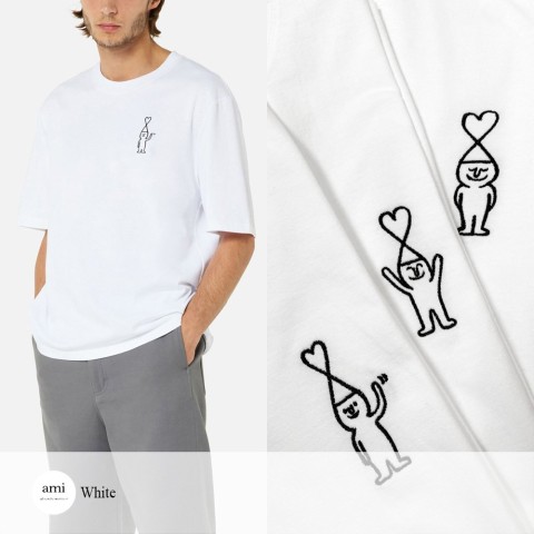 아* Jean Jullien x AMI 티셔츠 .ㄹ