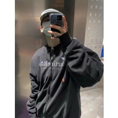 마*로즈 로고 크루넥 집업